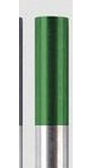 Pure tungsten electrode WP with green ISO 6848 colour band