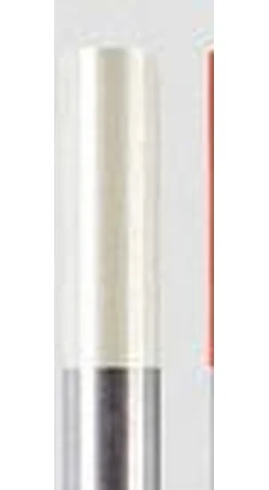 Zirconiated tungsten electrode WZ8 with white ISO 6848 colour band, tip colour reference